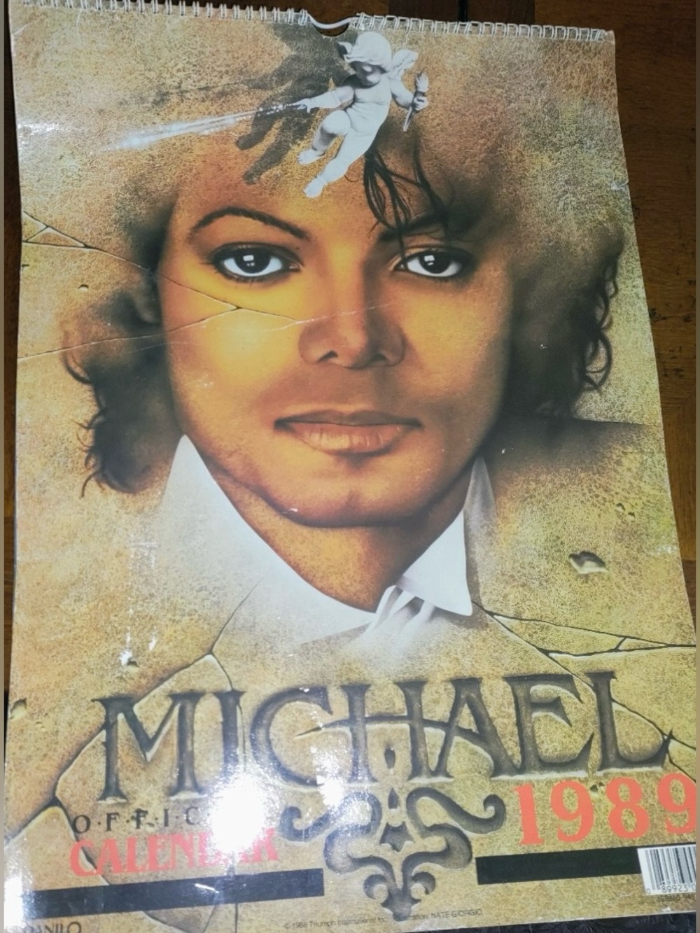 Rare Vintage 1989 Michael Jackson Official Danilo Wall 12-month Calendar